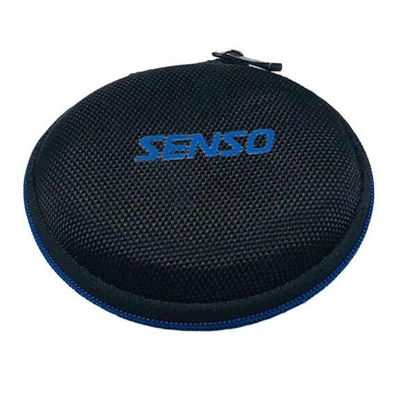 Senso headphone case with zipper black & blue  headphones not included 3.5" READ - Picture 1 of 9